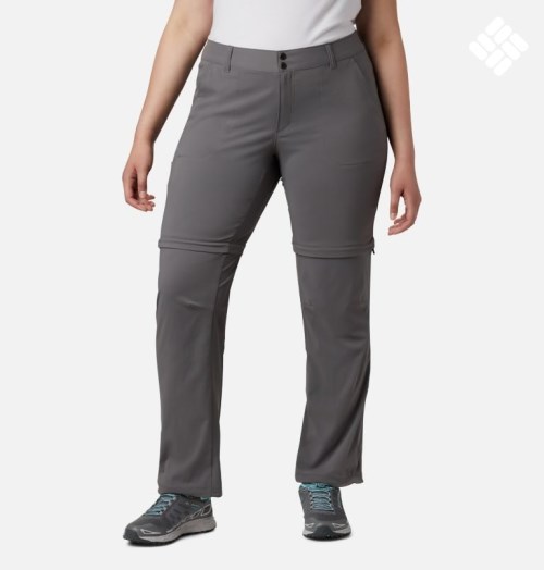 Women's Columbia Saturday Trail II Convertible Pants Grey | Plus Size CA-DL136